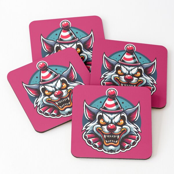 Item preview, Creepy Clown Cat designed and sold by SnoopKittysCats.