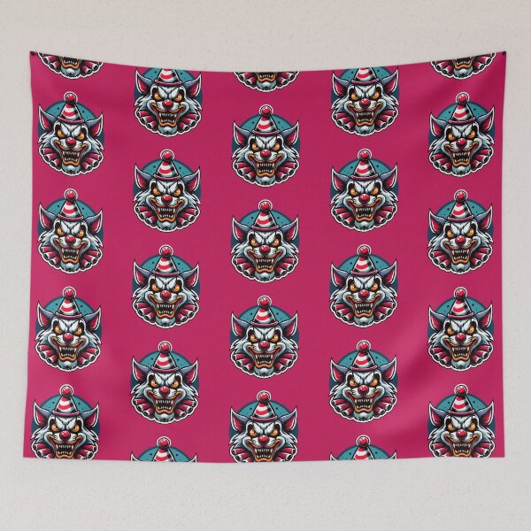 Item preview, Creepy Clown Cat designed and sold by SnoopKittysCats.
