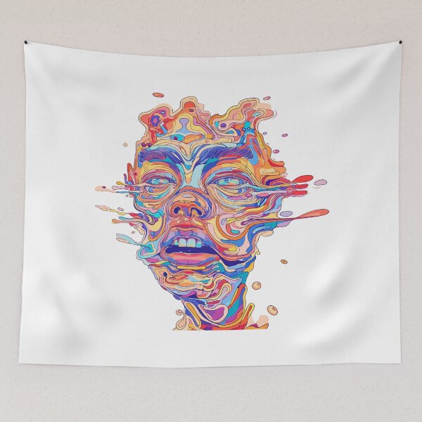 Item preview, Abstract melting face designed and sold by TheRealmWithin.