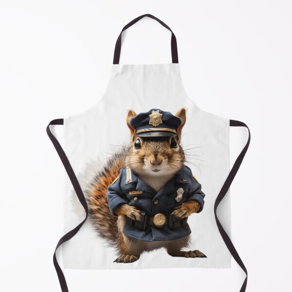 Item preview, Squirrel Police Officer: Rodent with a Badge: Cute animal with a police distinction designed and sold by pawmad.