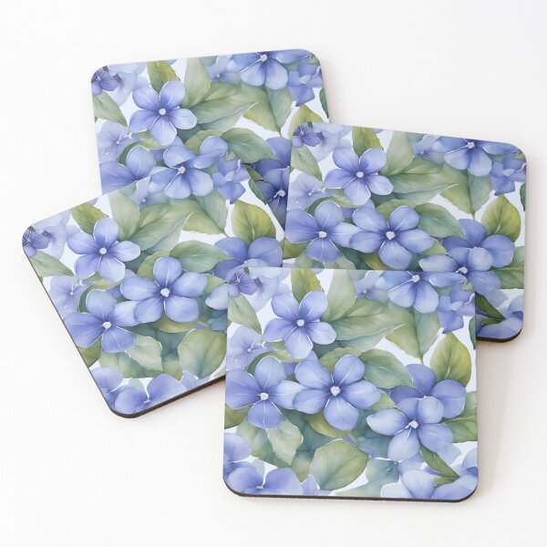 Item preview, Watercolor Periwinkle Pastiche designed and sold by colorvisionart.