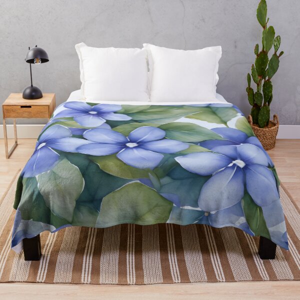 Item preview, Watercolor Periwinkle Pastiche designed and sold by colorvisionart.