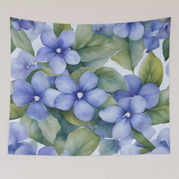 Item preview, Watercolor Periwinkle Pastiche designed and sold by colorvisionart.