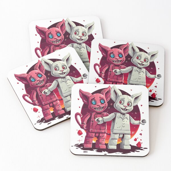 Item preview, Devil and angel crazy cat designed and sold by TheRealmWithin.