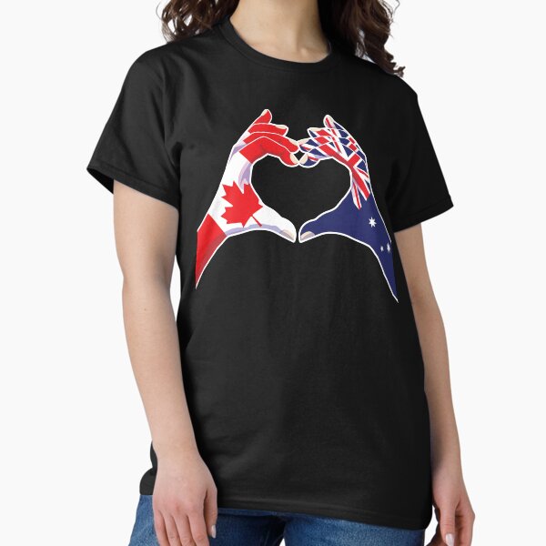 Item preview, Australian Australia Canadian Canada Love Heart Peace designed and sold by FlagX.