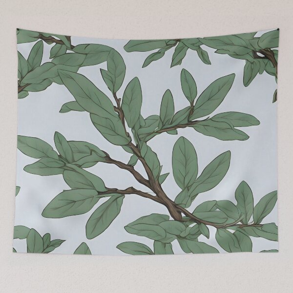 Item preview, Sage Leaves Branch designed and sold by colorvisionart.