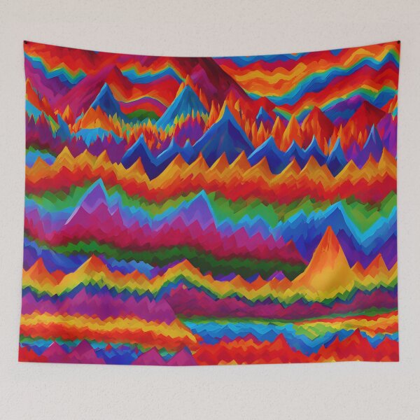 Item preview, Incan Echoes of Rainbow Mountain designed and sold by colorvisionart.