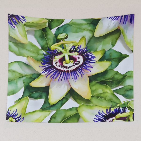 Item preview, Watercolor Passionflower designed and sold by colorvisionart.