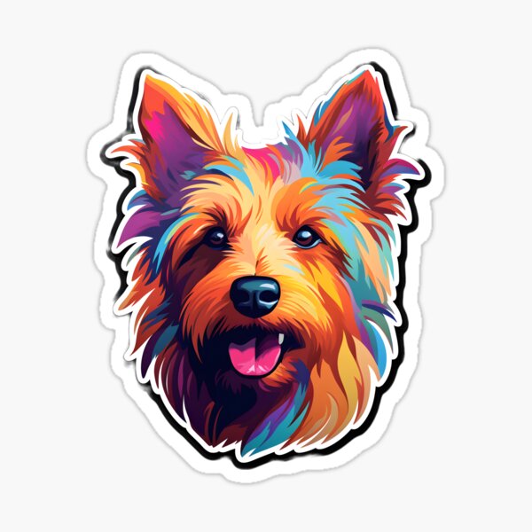 Item preview, Australian Terrier in WPAP style designed and sold by CUTEDOGGIEZ.