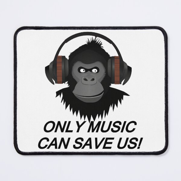 Item preview, Only Music Can Save Us Monkey designed and sold by coolpixeltik.