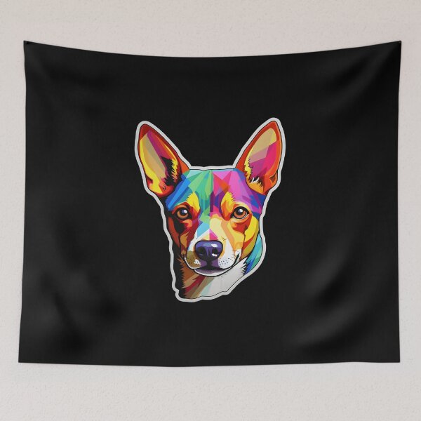 Item preview, Basenji in WPAP style designed and sold by CUTEDOGGIEZ.