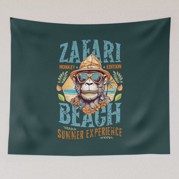 Item preview, Safari Beach Party, Safari Experience, Cool Monkey on Safari, Verano Fiesta en la Playa designed and sold by DAMOTAmagazine.