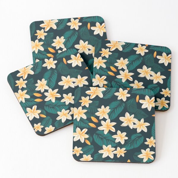 Item preview, Flourishing Plumeria designed and sold by PrettyPatternss.
