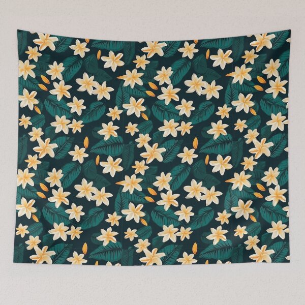 Item preview, Flourishing Plumeria designed and sold by PrettyPatternss.