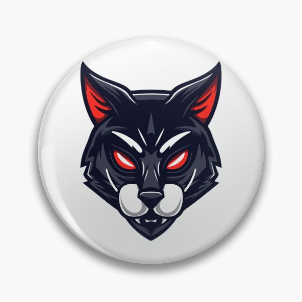 Item preview, Minimalist dangerous wolf - cat designed and sold by TheRealmWithin.