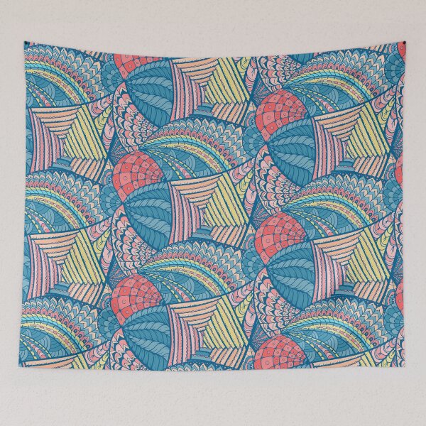 Item preview, Abstract seamless pattern in doodle style   designed and sold by lamarmarina.