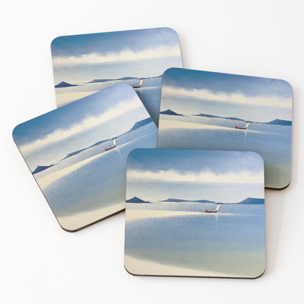 Item preview, Red fishing boat Tresco sandbar designed and sold by soundy.