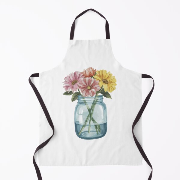 Item preview, In watercolors, a Mason jar and a flower are featured designed and sold by PrimeInk.