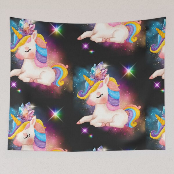 Item preview, Cute Baby Unicorn With Jewels Colorful Design designed and sold by EarthArtDesigns.