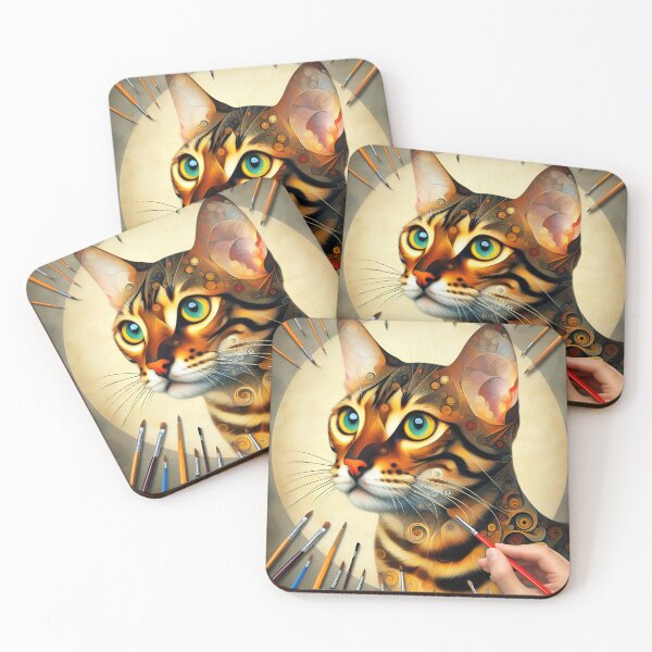 Item preview, Bengal Aura: Artistic Elevation designed and sold by BastKittyStore.