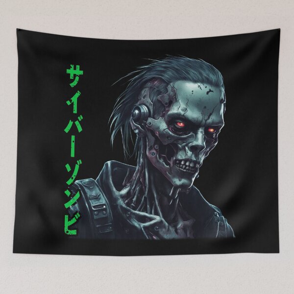 Item preview, Cyber-Zombie Kanji, Nanotech Voodoo, Cyberpunk designed and sold by Burn-Ego.