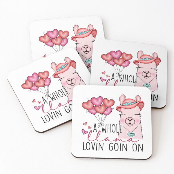 Item preview, Pink Alpaca Llama Valentine's Day Hippie Boho Bohemian designed and sold by Nicole Creates.
