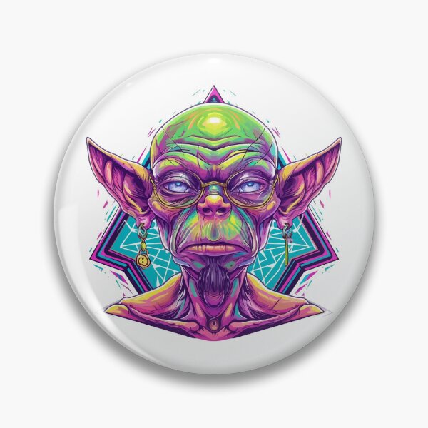 Item preview, Psychodelic human - alien designed and sold by TheRealmWithin.