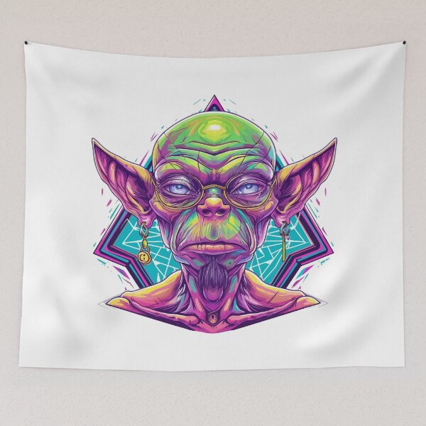 Item preview, Psychodelic human - alien designed and sold by TheRealmWithin.