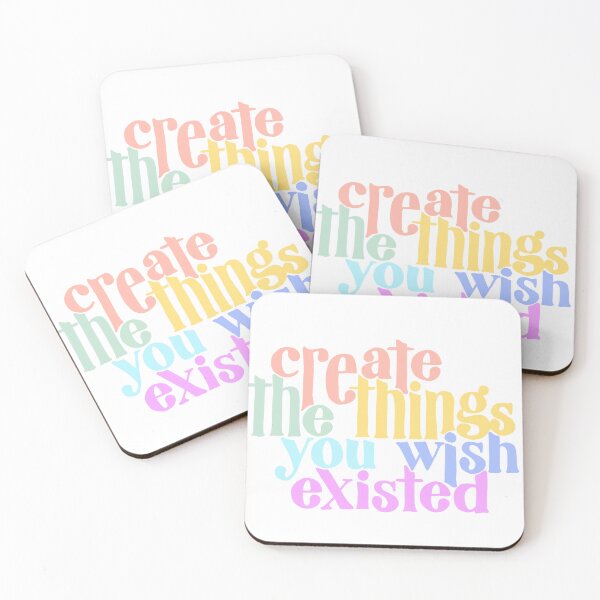 Item preview, Create the things you wish existed be a strong entrepreneur with big dreams shoot for the stars colorful inspirational quote designed and sold by adesignworld.