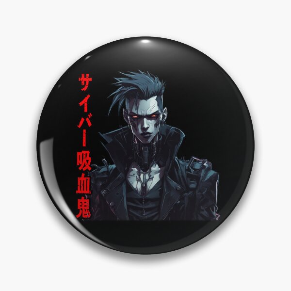 Item preview, Cyber-Vampire Kanji, Virtual Immortality, Cyberpunk designed and sold by Burn-Ego.