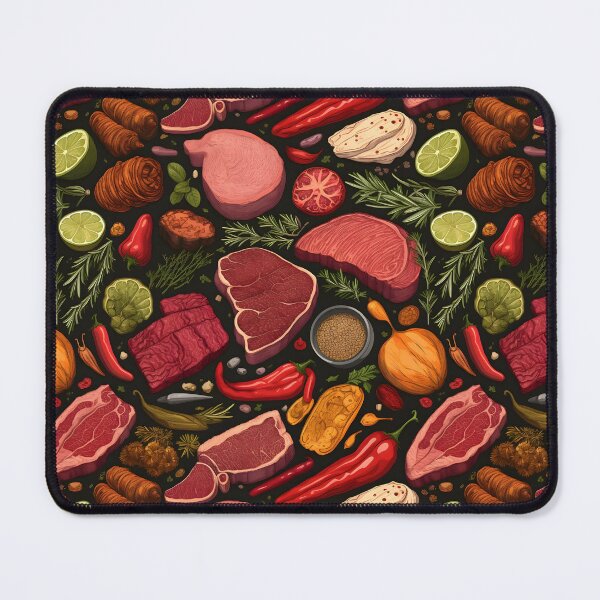 Item preview, Carnivore Diet Bites: Seamless Meat Pattern designed and sold by VoyteksDesigns.