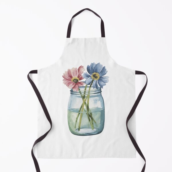 Item preview, Flower and Mason jar watercolors designed and sold by PrimeInk.