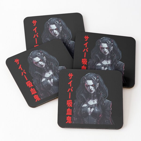 Item preview, Cyber-Vampire Kanji, Electric Strigoi, Cyberpunk designed and sold by Burn-Ego.