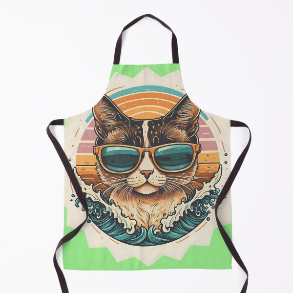 Item preview, A cat wearing glasses surrounded by water designed and sold by SplashPixel.