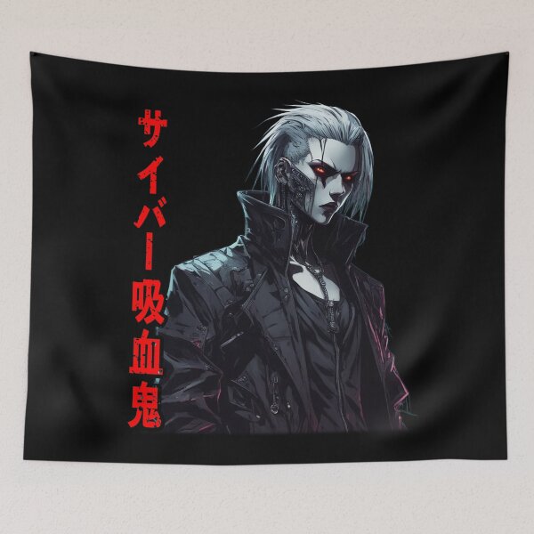 Item preview, Cyber-Vampire Kanji, Techno Goth, Cyberpunk designed and sold by Burn-Ego.