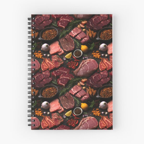 Item preview, Carnivore Diet Bites: Seamless Meat Pattern designed and sold by VoyteksDesigns.