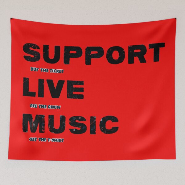 Item preview, Support Live Music. Buy the Ticket, see the show, get the tshirt designed and sold by barefootmk.