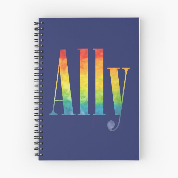 Item preview, Proud Ally Rainbow Text Design LGBT Support designed and sold by kakarikihill.