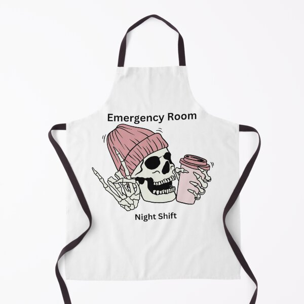 Item preview, Night Shift ER Nurse black font designed and sold by Mr-Nurse.