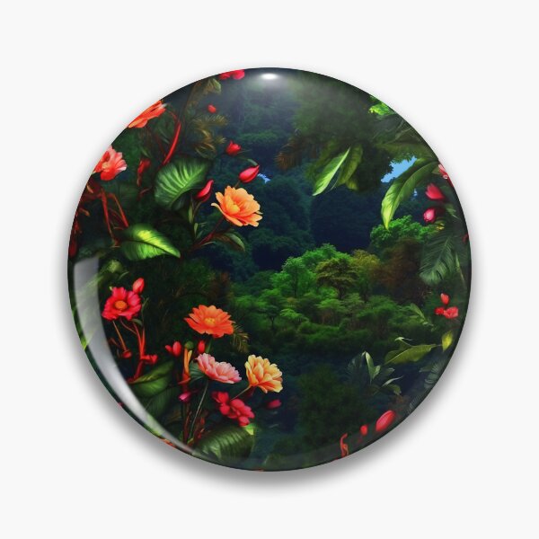 Item preview, Greenery Floral Pattern - Dark Colorful Orange Flowers designed and sold by SassyArtistry.