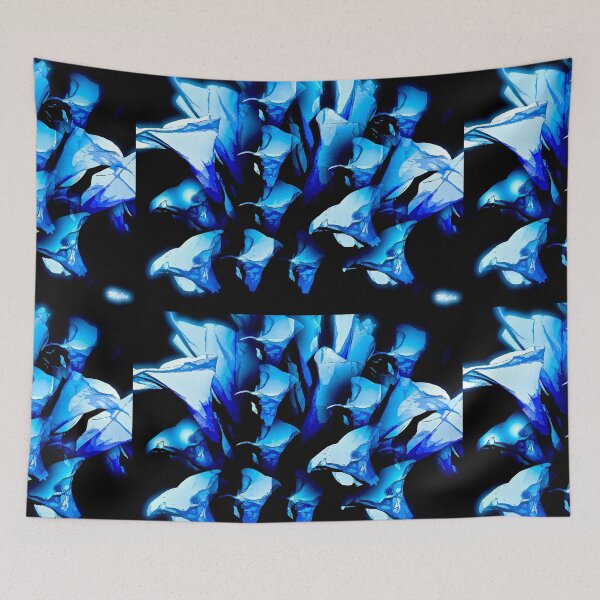 Item preview, Calla Lily in Blue and White  designed and sold by Overthetopsm.