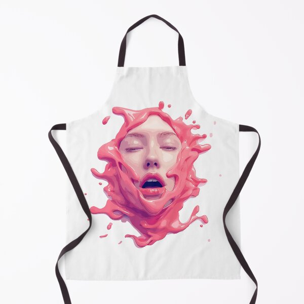 Item preview, Woman's face is covered with pink fluid designed and sold by TheRealmWithin.