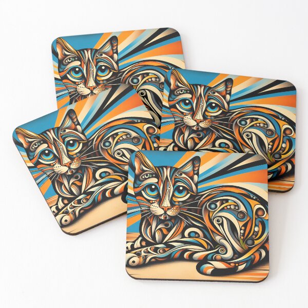 Item preview, Bengal Whimsy Inspired by Man Ray designed and sold by BastKittyStore.