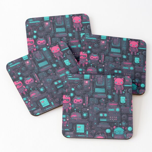 Item preview, Kawaii Cute Cyberpunk, Abstract Pattern designed and sold by Burn-Ego.