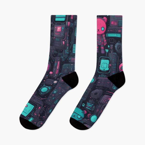 Item preview, Kawaii Cute Cyberpunk, Abstract Pattern designed and sold by Burn-Ego.