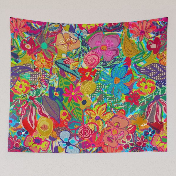 Item preview, Bright Hawaiian floral  designed and sold by Kamaloca.