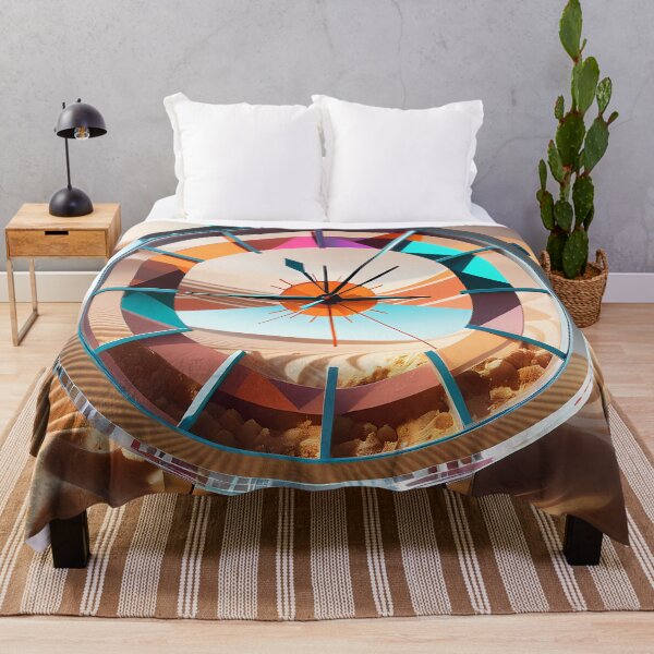 Item preview, Time Mirage: Crystal Clock in the Aquatic Desert designed and sold by Artedig.