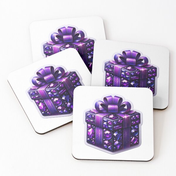 Item preview, Beautiful Wrapped Purple Gift Die- Cut Sticker designed and sold by mymagicstoreus.