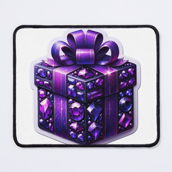 Item preview, Beautiful Wrapped Purple Gift Die- Cut Sticker designed and sold by mymagicstoreus.