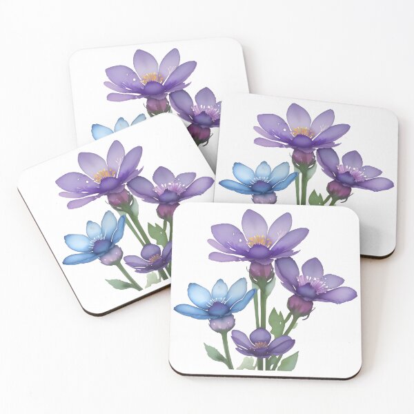 Item preview, Purple and Blue Wildflowers designed and sold by WondrousThings.